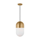One Light Pendant<br /><span style="color:#4AB0CE;">Entrega: 4-10 dias en USA</span><br /><span style="color:#4AB0CE;font-size:60%;">PREGUNTE POR ENTREGA EN PANAMA</span><br />Collection: Foster<br />Finish: Satin Brass