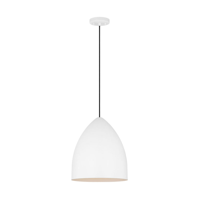 One Light Pendant<br /><span style="color:#4AB0CE;">Entrega: 4-10 dias en USA</span><br /><span style="color:#4AB0CE;font-size:60%;">PREGUNTE POR ENTREGA EN PANAMA</span><br />Collection: Huron<br />Finish: Matte White
