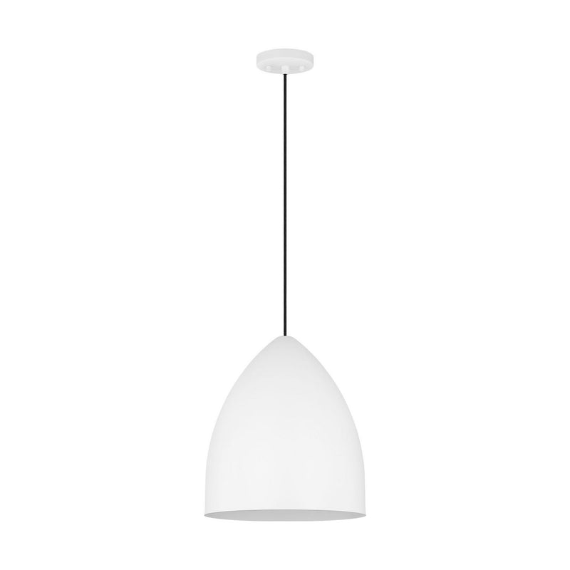 One Light Pendant<br /><span style="color:#4AB0CE;">Entrega: 4-10 dias en USA</span><br /><span style="color:#4AB0CE;font-size:60%;">PREGUNTE POR ENTREGA EN PANAMA</span><br />Collection: Huron<br />Finish: Matte White