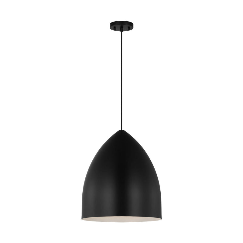 One Light Pendant<br /><span style="color:#4AB0CE;">Entrega: 4-10 dias en USA</span><br /><span style="color:#4AB0CE;font-size:60%;">PREGUNTE POR ENTREGA EN PANAMA</span><br />Collection: Huron<br />Finish: Midnight Black