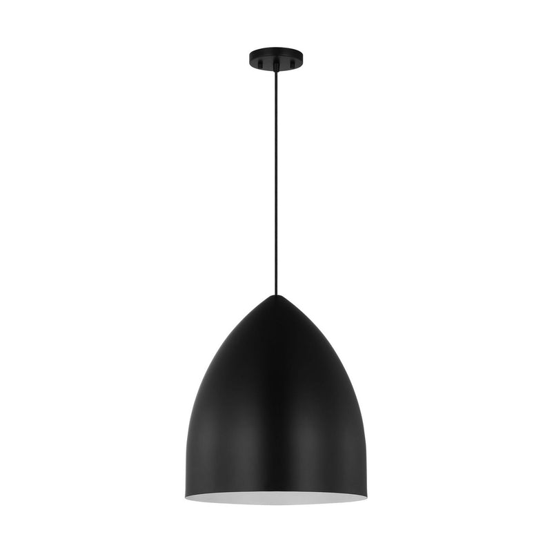 One Light Pendant<br /><span style="color:#4AB0CE;">Entrega: 4-10 dias en USA</span><br /><span style="color:#4AB0CE;font-size:60%;">PREGUNTE POR ENTREGA EN PANAMA</span><br />Collection: Huron<br />Finish: Midnight Black
