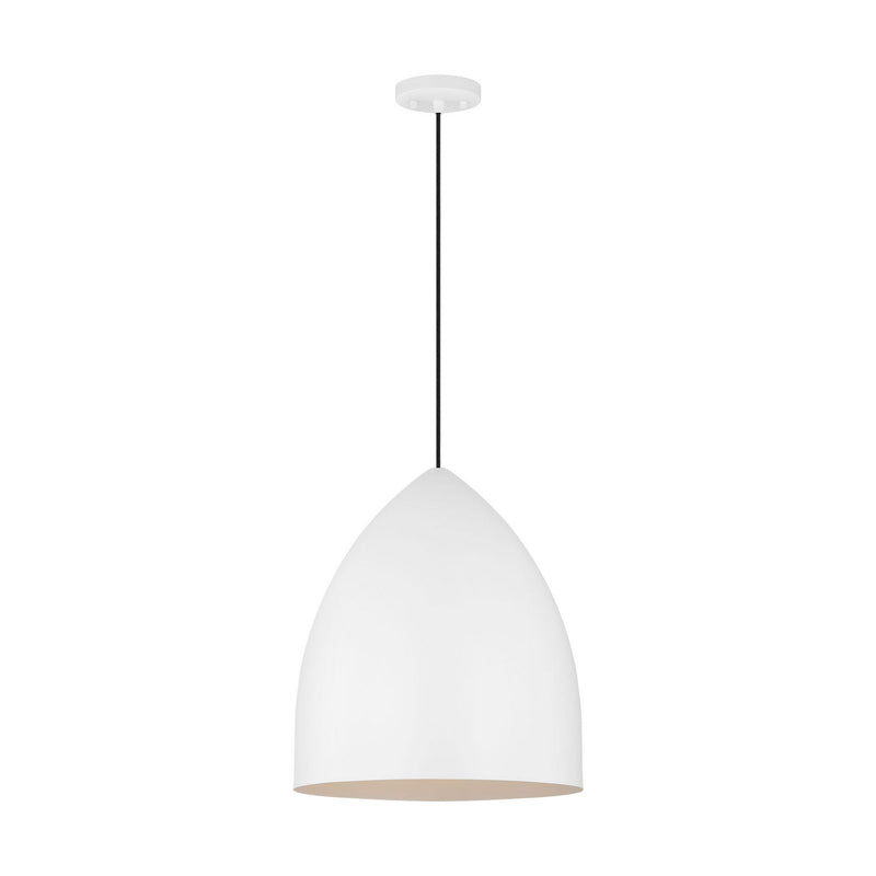 One Light Pendant<br /><span style="color:#4AB0CE;">Entrega: 4-10 dias en USA</span><br /><span style="color:#4AB0CE;font-size:60%;">PREGUNTE POR ENTREGA EN PANAMA</span><br />Collection: Huron<br />Finish: Matte White