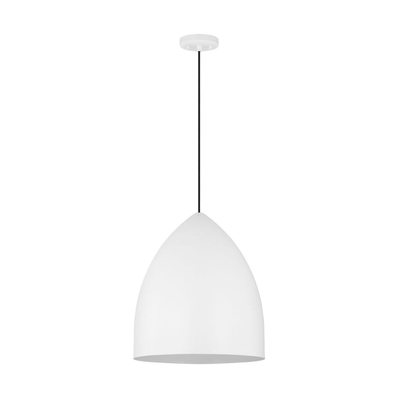 One Light Pendant<br /><span style="color:#4AB0CE;">Entrega: 4-10 dias en USA</span><br /><span style="color:#4AB0CE;font-size:60%;">PREGUNTE POR ENTREGA EN PANAMA</span><br />Collection: Huron<br />Finish: Matte White