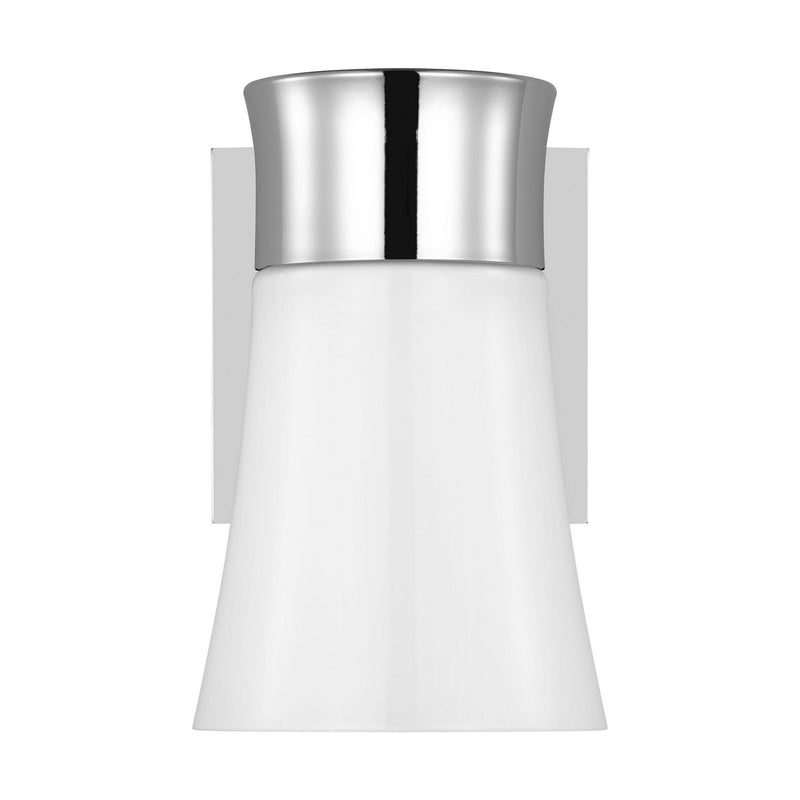 One Light Vanity<br /><span style="color:#4AB0CE;">Entrega: 4-10 dias en USA</span><br /><span style="color:#4AB0CE;font-size:60%;">PREGUNTE POR ENTREGA EN PANAMA</span><br />Collection: Roy<br />Finish: Chrome