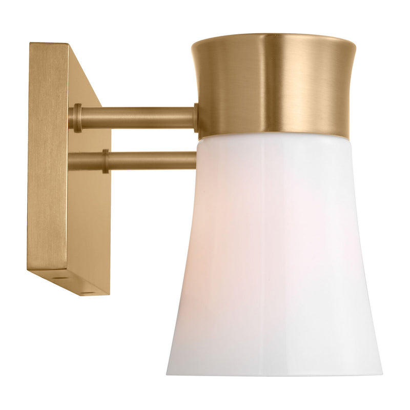 Two Light Vanity<br /><span style="color:#4AB0CE;">Entrega: 4-10 dias en USA</span><br /><span style="color:#4AB0CE;font-size:60%;">PREGUNTE POR ENTREGA EN PANAMA</span><br />Collection: Roy<br />Finish: Satin Brass