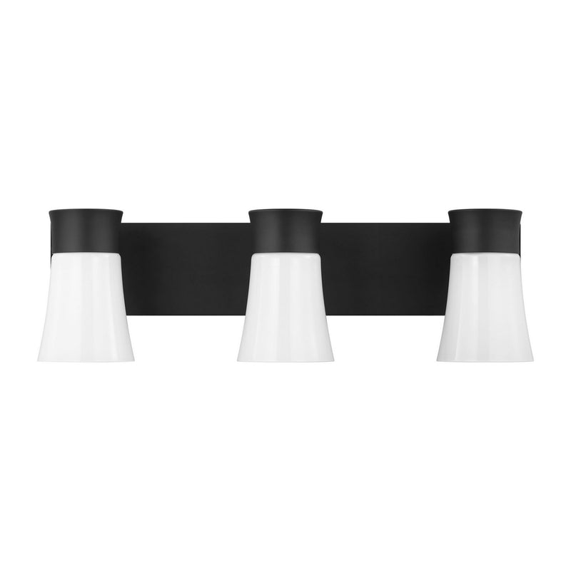 Visual Comfort Studio - DJV1083MBK - Three Light Vanity - Roy - Midnight Black