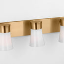 Three Light Vanity<br /><span style="color:#4AB0CE;">Entrega: 4-10 dias en USA</span><br /><span style="color:#4AB0CE;font-size:60%;">PREGUNTE POR ENTREGA EN PANAMA</span><br />Collection: Roy<br />Finish: Satin Brass