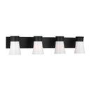 Four Light Vanity<br /><span style="color:#4AB0CE;">Entrega: 4-10 dias en USA</span><br /><span style="color:#4AB0CE;font-size:60%;">PREGUNTE POR ENTREGA EN PANAMA</span><br />Collection: Roy<br />Finish: Midnight Black