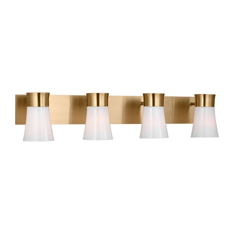 Four Light Vanity<br /><span style="color:#4AB0CE;">Entrega: 4-10 dias en USA</span><br /><span style="color:#4AB0CE;font-size:60%;">PREGUNTE POR ENTREGA EN PANAMA</span><br />Collection: Roy<br />Finish: Satin Brass