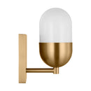 One Light Vanity<br /><span style="color:#4AB0CE;">Entrega: 4-10 dias en USA</span><br /><span style="color:#4AB0CE;font-size:60%;">PREGUNTE POR ENTREGA EN PANAMA</span><br />Collection: Foster<br />Finish: Satin Brass