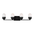 Four Light Vanity<br /><span style="color:#4AB0CE;">Entrega: 4-10 dias en USA</span><br /><span style="color:#4AB0CE;font-size:60%;">PREGUNTE POR ENTREGA EN PANAMA</span><br />Collection: Foster<br />Finish: Midnight Black