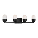 Visual Comfort Studio - DJV1094MBK - Four Light Vanity - Foster - Midnight Black