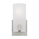 One Light Vanity<br /><span style="color:#4AB0CE;">Entrega: 4-10 dias en USA</span><br /><span style="color:#4AB0CE;font-size:60%;">PREGUNTE POR ENTREGA EN PANAMA</span><br />Collection: Rhode<br />Finish: Brushed Steel