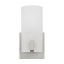 One Light Vanity<br /><span style="color:#4AB0CE;">Entrega: 4-10 dias en USA</span><br /><span style="color:#4AB0CE;font-size:60%;">PREGUNTE POR ENTREGA EN PANAMA</span><br />Collection: Rhode<br />Finish: Brushed Steel