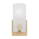 One Light Vanity<br /><span style="color:#4AB0CE;">Entrega: 4-10 dias en USA</span><br /><span style="color:#4AB0CE;font-size:60%;">PREGUNTE POR ENTREGA EN PANAMA</span><br />Collection: Rhode<br />Finish: Satin Brass