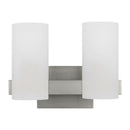 Two Light Vanity<br /><span style="color:#4AB0CE;">Entrega: 4-10 dias en USA</span><br /><span style="color:#4AB0CE;font-size:60%;">PREGUNTE POR ENTREGA EN PANAMA</span><br />Collection: Rhode<br />Finish: Brushed Steel