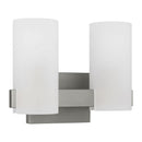 Two Light Vanity<br /><span style="color:#4AB0CE;">Entrega: 4-10 dias en USA</span><br /><span style="color:#4AB0CE;font-size:60%;">PREGUNTE POR ENTREGA EN PANAMA</span><br />Collection: Rhode<br />Finish: Brushed Steel