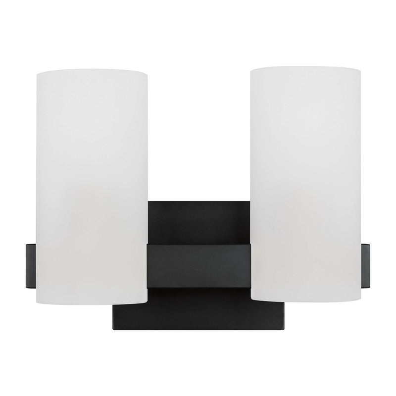 Two Light Vanity<br /><span style="color:#4AB0CE;">Entrega: 4-10 dias en USA</span><br /><span style="color:#4AB0CE;font-size:60%;">PREGUNTE POR ENTREGA EN PANAMA</span><br />Collection: Rhode<br />Finish: Midnight Black