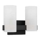 Two Light Vanity<br /><span style="color:#4AB0CE;">Entrega: 4-10 dias en USA</span><br /><span style="color:#4AB0CE;font-size:60%;">PREGUNTE POR ENTREGA EN PANAMA</span><br />Collection: Rhode<br />Finish: Midnight Black