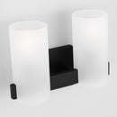 Two Light Vanity<br /><span style="color:#4AB0CE;">Entrega: 4-10 dias en USA</span><br /><span style="color:#4AB0CE;font-size:60%;">PREGUNTE POR ENTREGA EN PANAMA</span><br />Collection: Rhode<br />Finish: Midnight Black