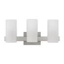 Three Light Vanity<br /><span style="color:#4AB0CE;">Entrega: 7-8 semanas en USA</span><br /><span style="color:#4AB0CE;font-size:60%;">PREGUNTE POR ENTREGA EN PANAMA</span><br />Collection: Rhode<br />Finish: Brushed Steel
