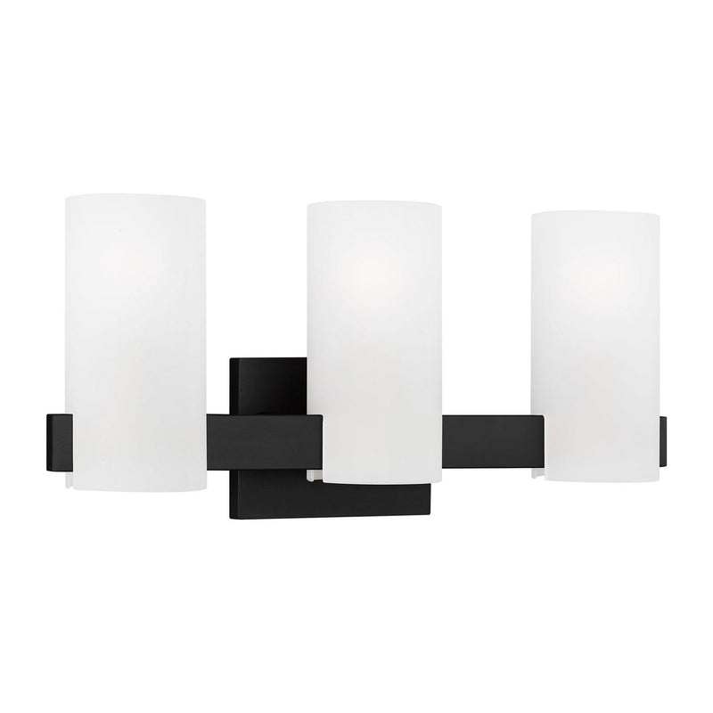 Three Light Vanity<br /><span style="color:#4AB0CE;">Entrega: 4-10 dias en USA</span><br /><span style="color:#4AB0CE;font-size:60%;">PREGUNTE POR ENTREGA EN PANAMA</span><br />Collection: Rhode<br />Finish: Midnight Black