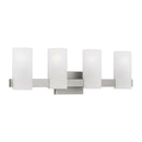 Four Light Vanity<br /><span style="color:#4AB0CE;">Entrega: 4-10 dias en USA</span><br /><span style="color:#4AB0CE;font-size:60%;">PREGUNTE POR ENTREGA EN PANAMA</span><br />Collection: Rhode<br />Finish: Brushed Steel
