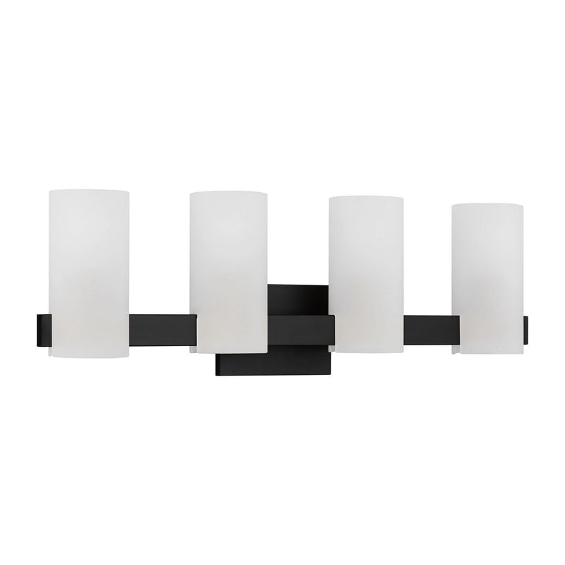 Four Light Vanity<br /><span style="color:#4AB0CE;">Entrega: 4-10 dias en USA</span><br /><span style="color:#4AB0CE;font-size:60%;">PREGUNTE POR ENTREGA EN PANAMA</span><br />Collection: Rhode<br />Finish: Midnight Black