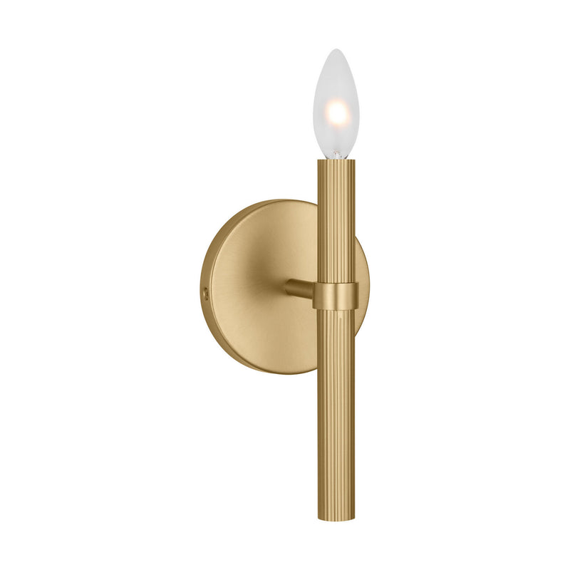 One Light Wall Sconce<br /><span style="color:#4AB0CE;">Entrega: 4-10 dias en USA</span><br /><span style="color:#4AB0CE;font-size:60%;">PREGUNTE POR ENTREGA EN PANAMA</span><br />Collection: Manor<br />Finish: Satin Brass