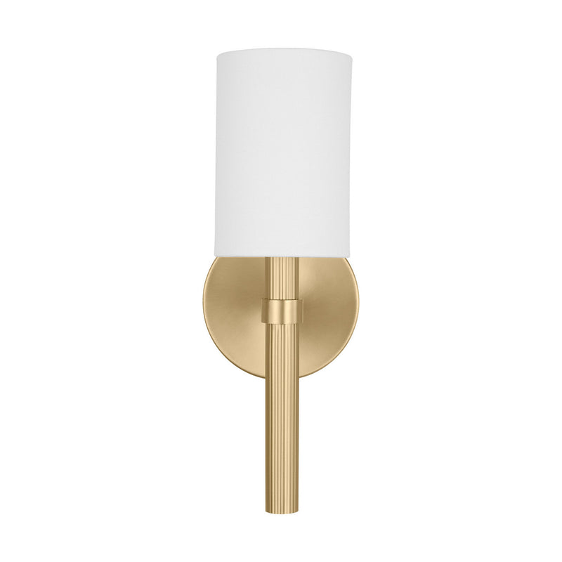 One Light Wall Sconce<br /><span style="color:#4AB0CE;">Entrega: 4-10 dias en USA</span><br /><span style="color:#4AB0CE;font-size:60%;">PREGUNTE POR ENTREGA EN PANAMA</span><br />Collection: Manor<br />Finish: Satin Brass