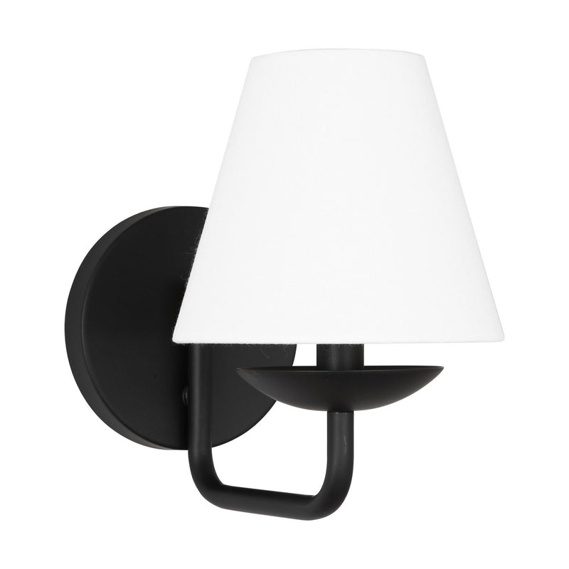 One Light Wall Sconce<br /><span style="color:#4AB0CE;">Entrega: 4-10 dias en USA</span><br /><span style="color:#4AB0CE;font-size:60%;">PREGUNTE POR ENTREGA EN PANAMA</span><br />Collection: Albion<br />Finish: Midnight Black