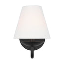 One Light Wall Sconce<br /><span style="color:#4AB0CE;">Entrega: 4-10 dias en USA</span><br /><span style="color:#4AB0CE;font-size:60%;">PREGUNTE POR ENTREGA EN PANAMA</span><br />Collection: Albion<br />Finish: Midnight Black