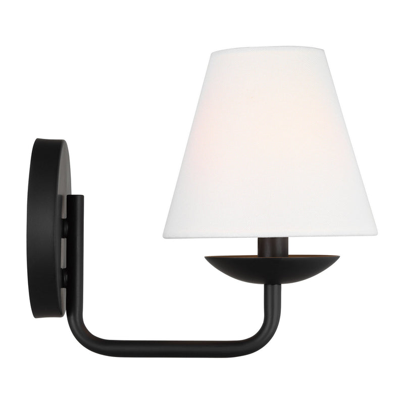 One Light Wall Sconce<br /><span style="color:#4AB0CE;">Entrega: 4-10 dias en USA</span><br /><span style="color:#4AB0CE;font-size:60%;">PREGUNTE POR ENTREGA EN PANAMA</span><br />Collection: Albion<br />Finish: Midnight Black