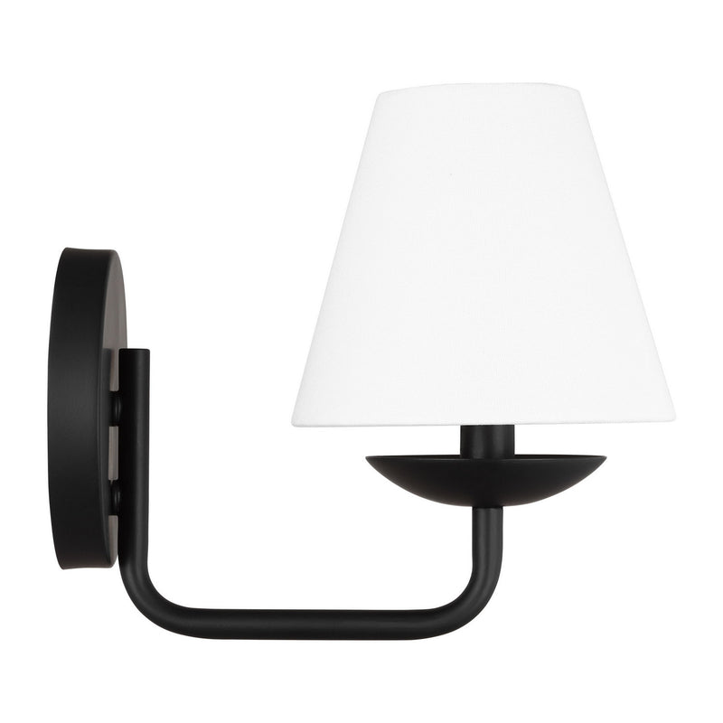 One Light Wall Sconce<br /><span style="color:#4AB0CE;">Entrega: 4-10 dias en USA</span><br /><span style="color:#4AB0CE;font-size:60%;">PREGUNTE POR ENTREGA EN PANAMA</span><br />Collection: Albion<br />Finish: Midnight Black