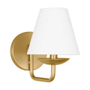 One Light Wall Sconce<br /><span style="color:#4AB0CE;">Entrega: 4-10 dias en USA</span><br /><span style="color:#4AB0CE;font-size:60%;">PREGUNTE POR ENTREGA EN PANAMA</span><br />Collection: Albion<br />Finish: Satin Brass