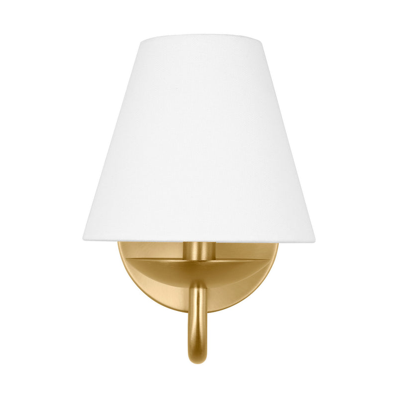 One Light Wall Sconce<br /><span style="color:#4AB0CE;">Entrega: 4-10 dias en USA</span><br /><span style="color:#4AB0CE;font-size:60%;">PREGUNTE POR ENTREGA EN PANAMA</span><br />Collection: Albion<br />Finish: Satin Brass