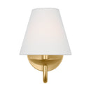One Light Wall Sconce<br /><span style="color:#4AB0CE;">Entrega: 4-10 dias en USA</span><br /><span style="color:#4AB0CE;font-size:60%;">PREGUNTE POR ENTREGA EN PANAMA</span><br />Collection: Albion<br />Finish: Satin Brass