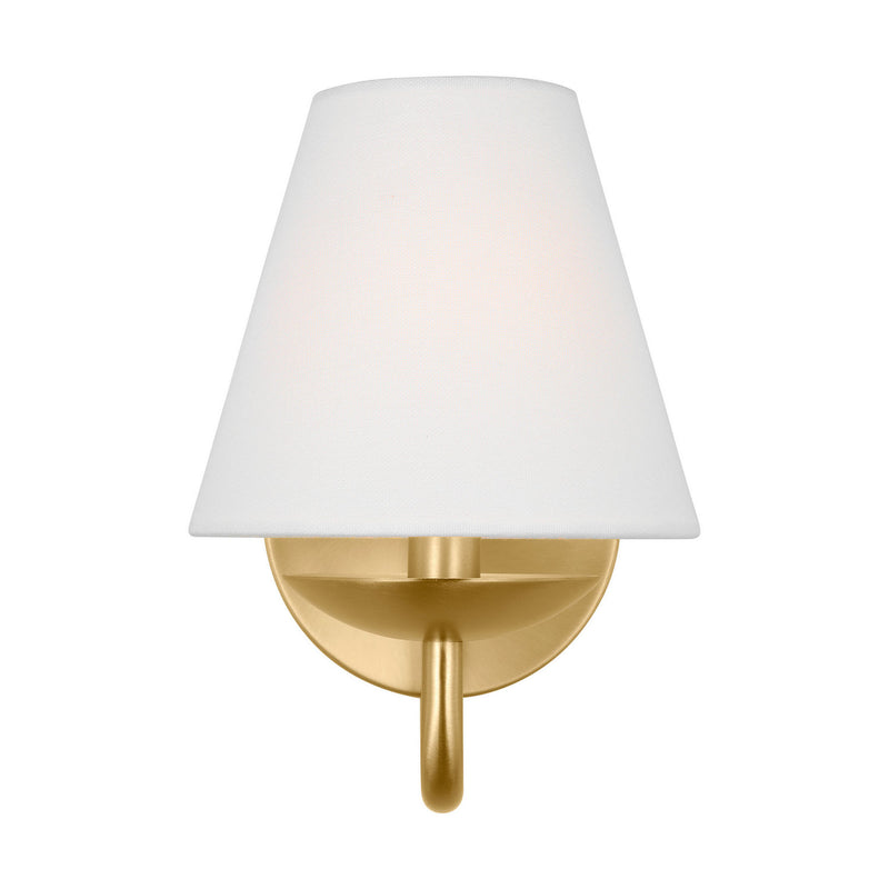 One Light Wall Sconce<br /><span style="color:#4AB0CE;">Entrega: 4-10 dias en USA</span><br /><span style="color:#4AB0CE;font-size:60%;">PREGUNTE POR ENTREGA EN PANAMA</span><br />Collection: Albion<br />Finish: Satin Brass