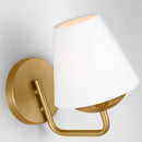One Light Wall Sconce<br /><span style="color:#4AB0CE;">Entrega: 4-10 dias en USA</span><br /><span style="color:#4AB0CE;font-size:60%;">PREGUNTE POR ENTREGA EN PANAMA</span><br />Collection: Albion<br />Finish: Satin Brass