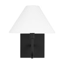 One Light Wall Sconce<br /><span style="color:#4AB0CE;">Entrega: 4-10 dias en USA</span><br /><span style="color:#4AB0CE;font-size:60%;">PREGUNTE POR ENTREGA EN PANAMA</span><br />Collection: Eldon<br />Finish: Midnight Black