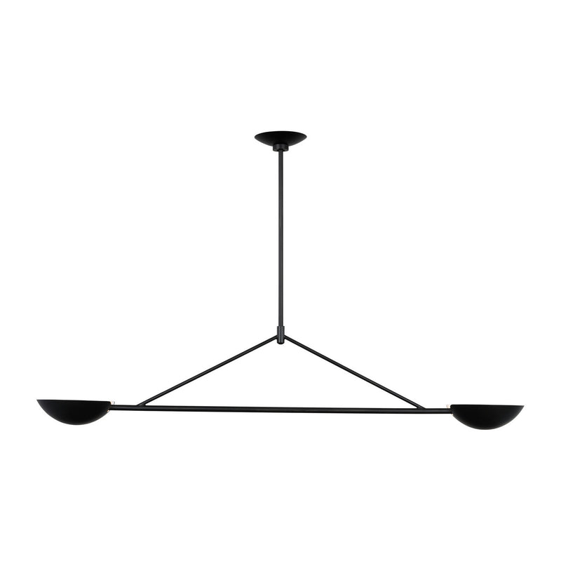 Two Light Linear Chandelier<br /><span style="color:#4AB0CE;">Entrega: 8-9 semanas en USA</span><br /><span style="color:#4AB0CE;font-size:60%;">PREGUNTE POR ENTREGA EN PANAMA</span><br />Collection: Nevel<br />Finish: Aged Iron