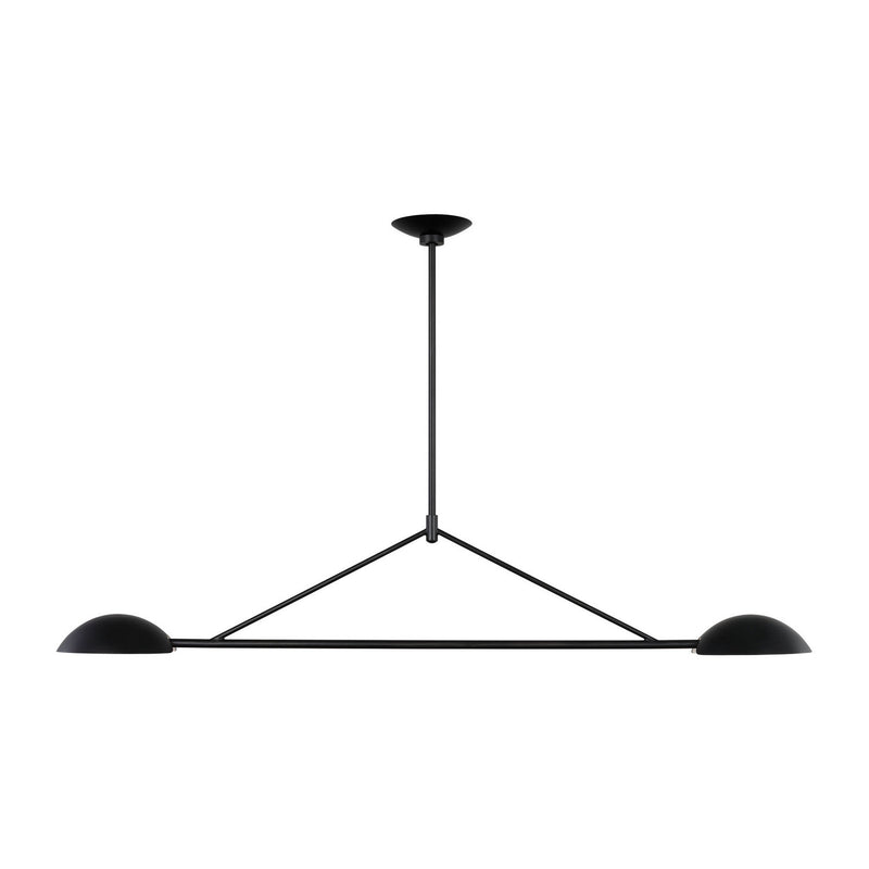 Two Light Linear Chandelier<br /><span style="color:#4AB0CE;">Entrega: 8-9 semanas en USA</span><br /><span style="color:#4AB0CE;font-size:60%;">PREGUNTE POR ENTREGA EN PANAMA</span><br />Collection: Nevel<br />Finish: Aged Iron