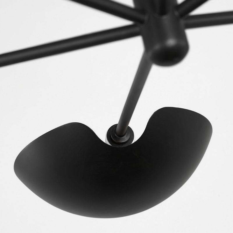 Visual Comfort Studio - EC1306AI - Six Light Chandelier - Nevel - Aged Iron