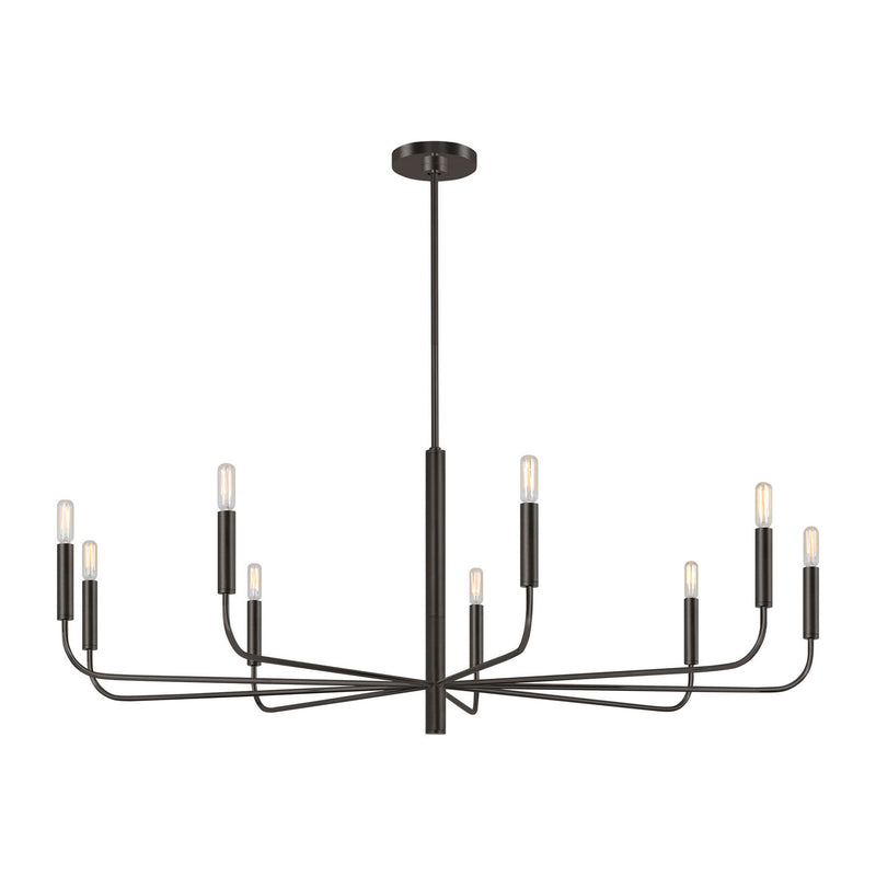 Nine Light Chandelier<br /><span style="color:#4AB0CE;">Entrega: 4-10 dias en USA</span><br /><span style="color:#4AB0CE;font-size:60%;">PREGUNTE POR ENTREGA EN PANAMA</span><br />Collection: Brianna<br />Finish: Aged Iron