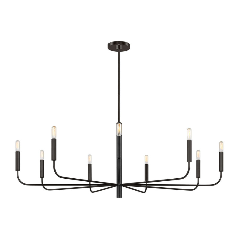Nine Light Chandelier<br /><span style="color:#4AB0CE;">Entrega: 4-10 dias en USA</span><br /><span style="color:#4AB0CE;font-size:60%;">PREGUNTE POR ENTREGA EN PANAMA</span><br />Collection: Brianna<br />Finish: Aged Iron