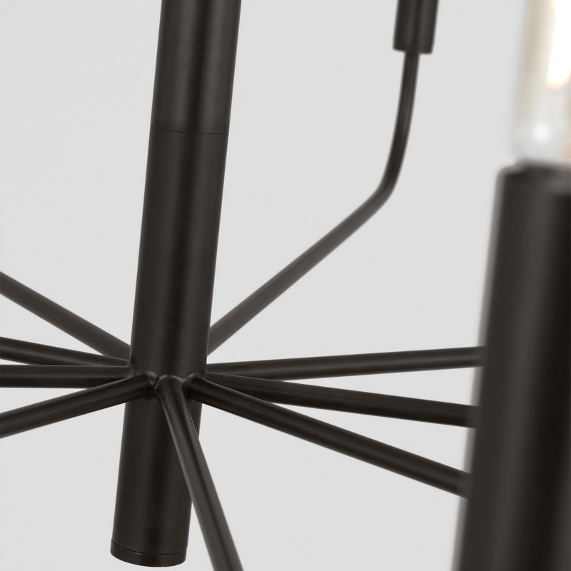 Nine Light Chandelier<br /><span style="color:#4AB0CE;">Entrega: 4-10 dias en USA</span><br /><span style="color:#4AB0CE;font-size:60%;">PREGUNTE POR ENTREGA EN PANAMA</span><br />Collection: Brianna<br />Finish: Aged Iron