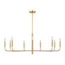 Nine Light Chandelier<br /><span style="color:#4AB0CE;">Entrega: 4-10 dias en USA</span><br /><span style="color:#4AB0CE;font-size:60%;">PREGUNTE POR ENTREGA EN PANAMA</span><br />Collection: Brianna<br />Finish: Burnished Brass