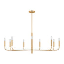 Nine Light Chandelier<br /><span style="color:#4AB0CE;">Entrega: 4-10 dias en USA</span><br /><span style="color:#4AB0CE;font-size:60%;">PREGUNTE POR ENTREGA EN PANAMA</span><br />Collection: Brianna<br />Finish: Burnished Brass