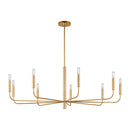 Nine Light Chandelier<br /><span style="color:#4AB0CE;">Entrega: 4-10 dias en USA</span><br /><span style="color:#4AB0CE;font-size:60%;">PREGUNTE POR ENTREGA EN PANAMA</span><br />Collection: Brianna<br />Finish: Burnished Brass