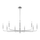 Nine Light Chandelier<br /><span style="color:#4AB0CE;">Entrega: 4-10 dias en USA</span><br /><span style="color:#4AB0CE;font-size:60%;">PREGUNTE POR ENTREGA EN PANAMA</span><br />Collection: Brianna<br />Finish: Polished Nickel